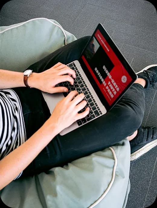 designer at computer